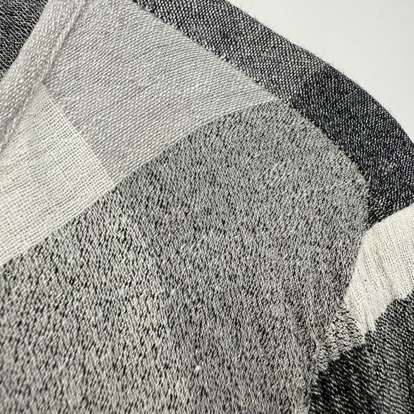 Habitat Clothes To Live In Tunic Large Asymmetrical Bufflalo Plaid Linen Blend - Picture 6 of 13